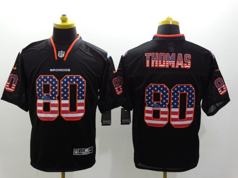 Men's Denver Broncos Julius Thomas #80 Black Game Jersey1 football jersey product view 1