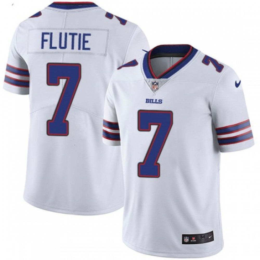 Men's Buffalo Bills #7 Doug Flutie White Vapor Untouchable Limited Stitched NFL Jersey football jersey product view 1
