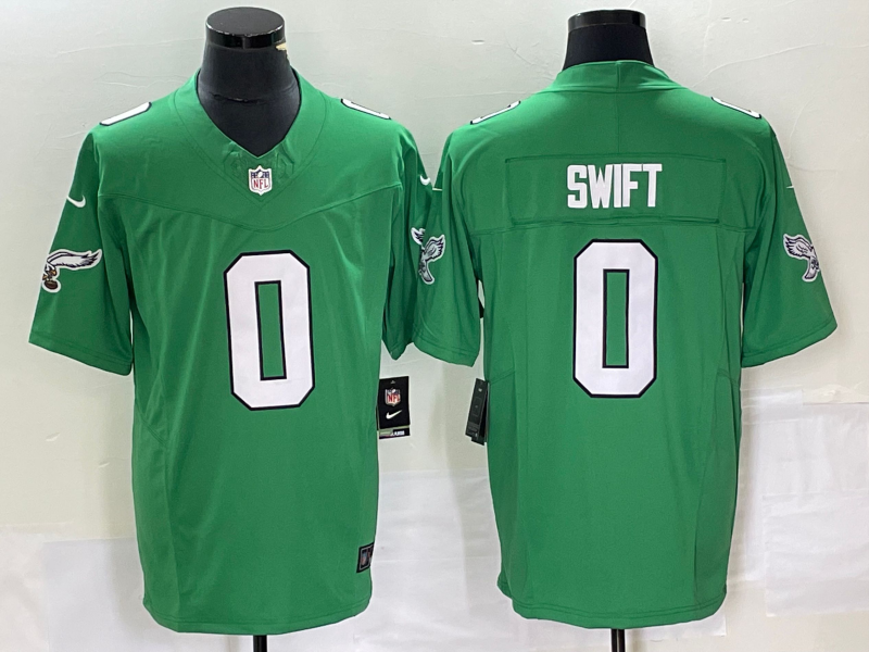 Men's Philadelphia Eagles D'Andre Swift Kelly Green Game Jersey football jersey product view 1