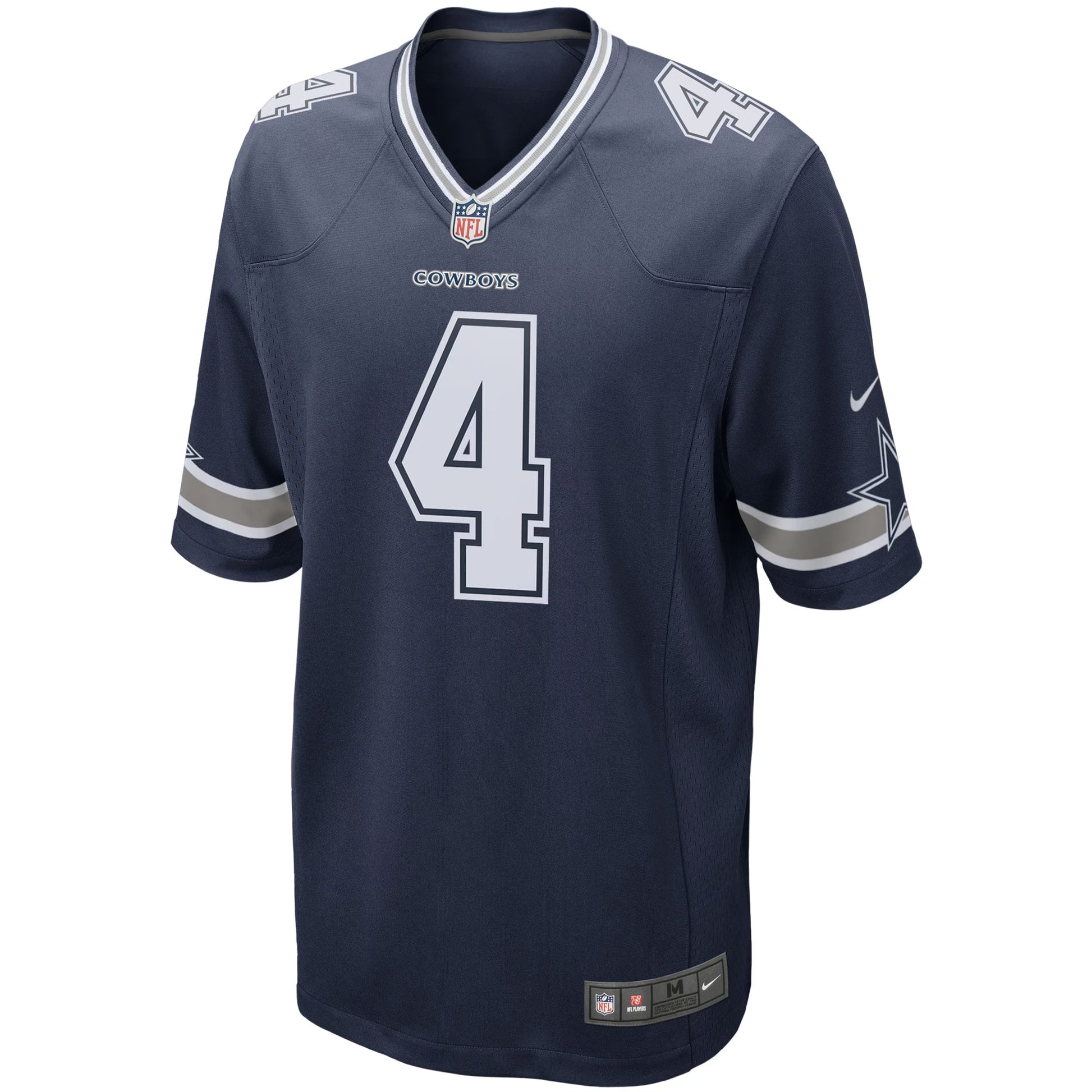 Dallas Cowboys Dak Prescott Navy Game Team Jersey football jersey product view 1
