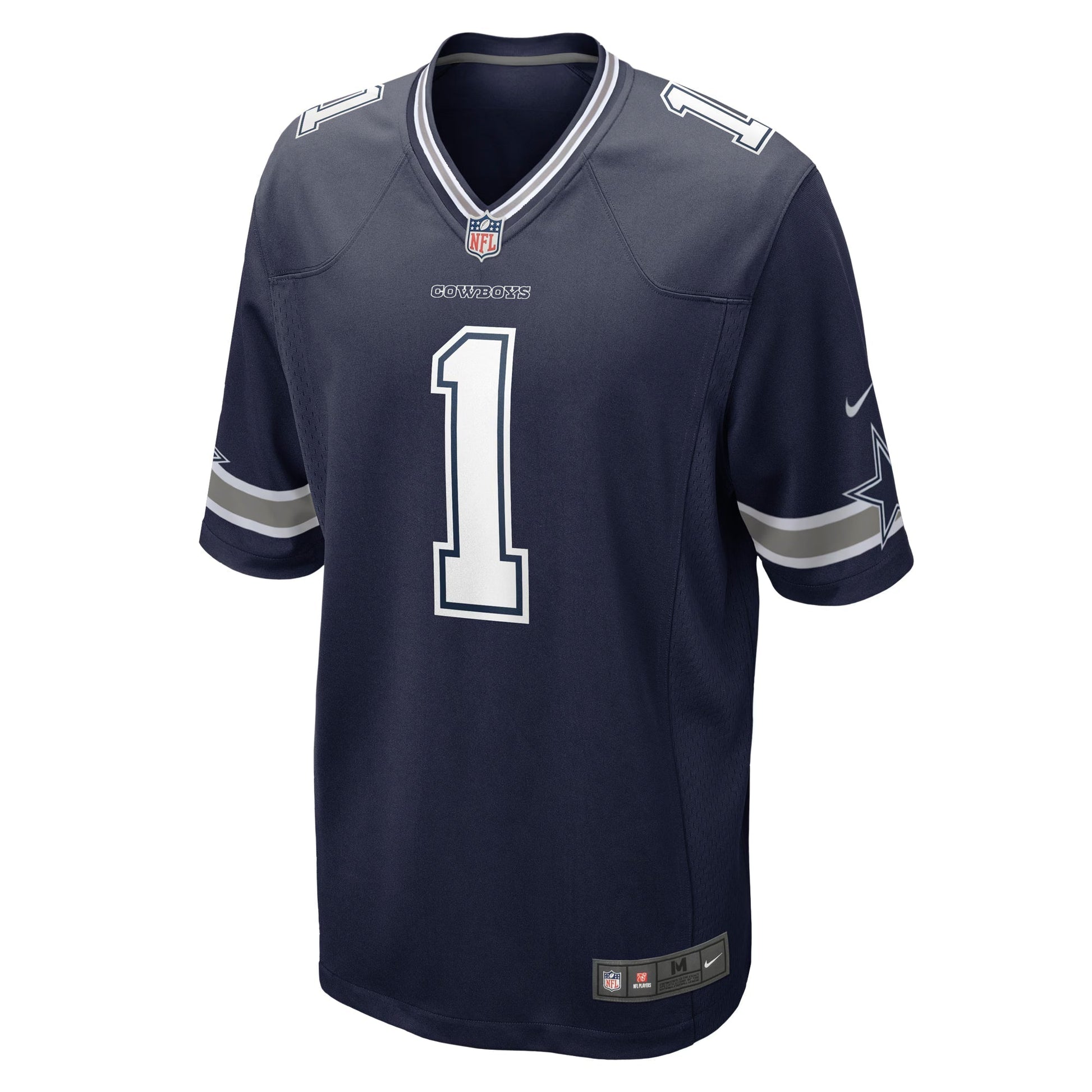 Dallas Cowboys Number 1 Dad Navy Game Jersey football jersey product view 2