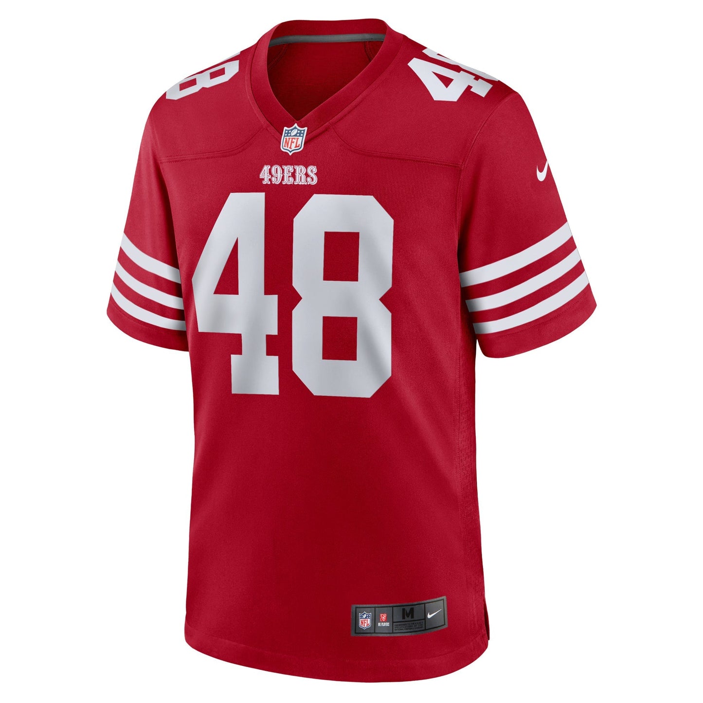 San Francisco 49ers Tatum Bethune Scarlet Game Jersey football jersey product view 2