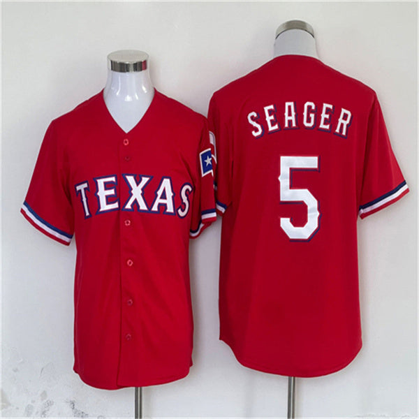 Los Angeles Dodgers #5 Corey Seager Red Home Authentic Patch Jersey Baseball Jerseys baseball jersey product view 1
