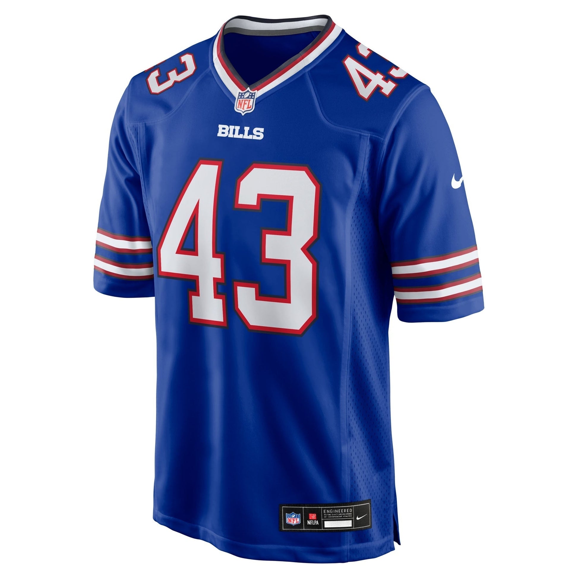 Buffalo Bills Dorian Strong Royal Team Game Jersey football jersey product view 2