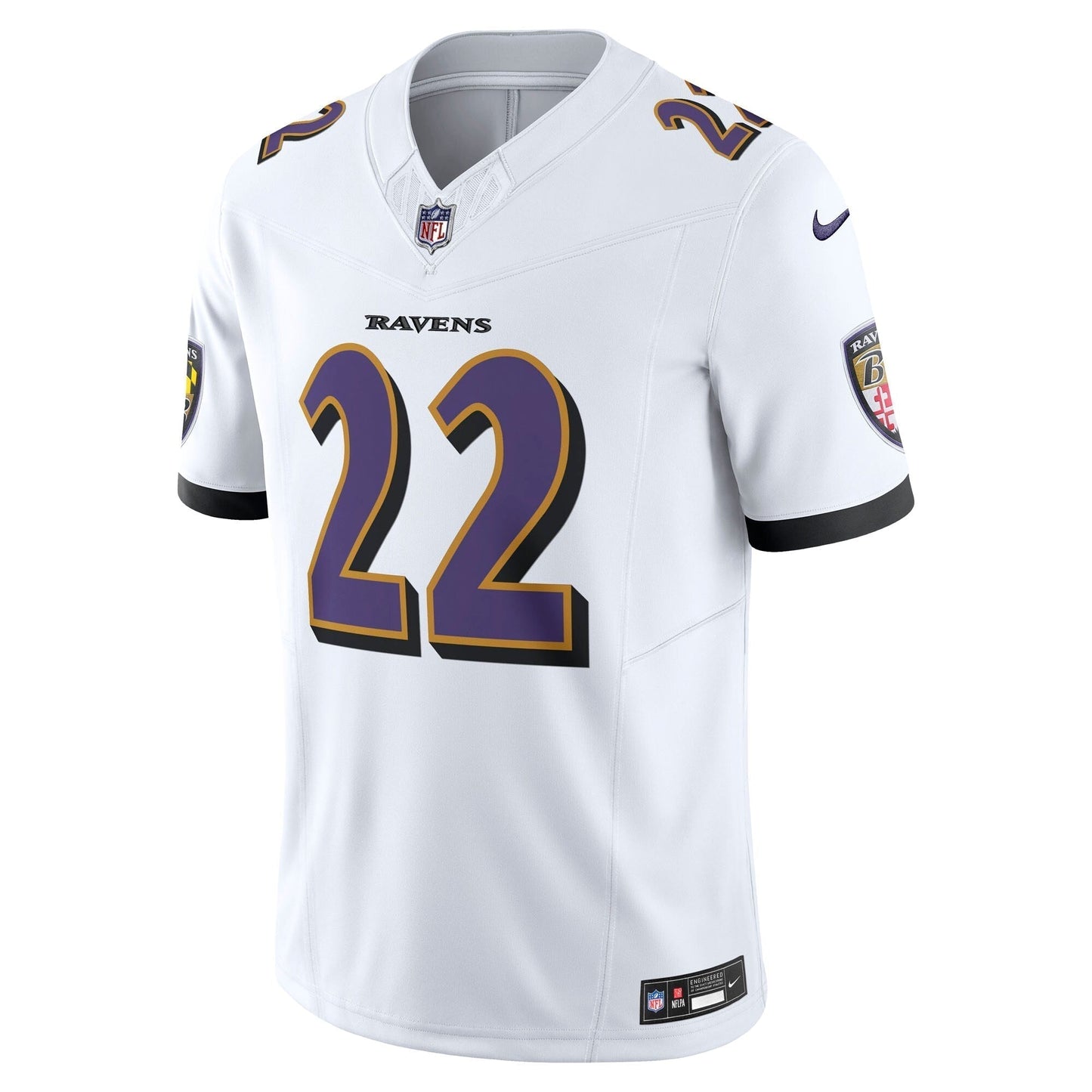 Baltimore Ravens Derrick Henry White Vapor F.U.S.E. Limited Jersey football jersey product view 2