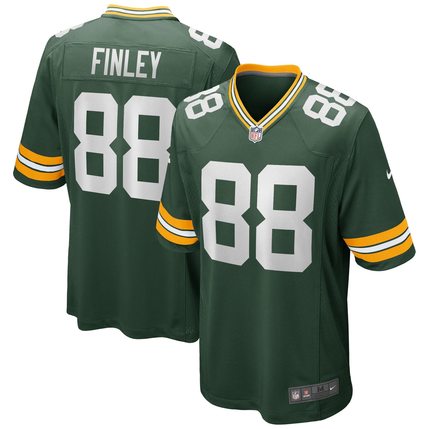 Green Bay Packers Jermichael Finley Green Game Retired Player Jersey football jersey product view 1