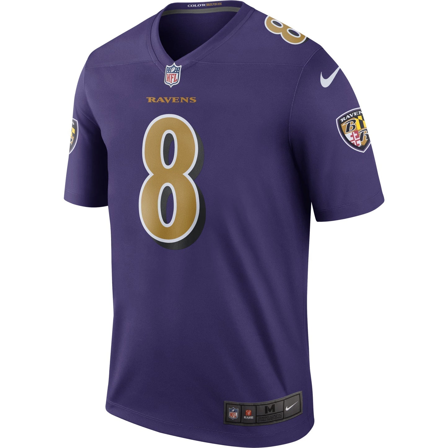 Baltimore Ravens Lamar Jackson Purple Legend Player Performance Top football jersey product view 2