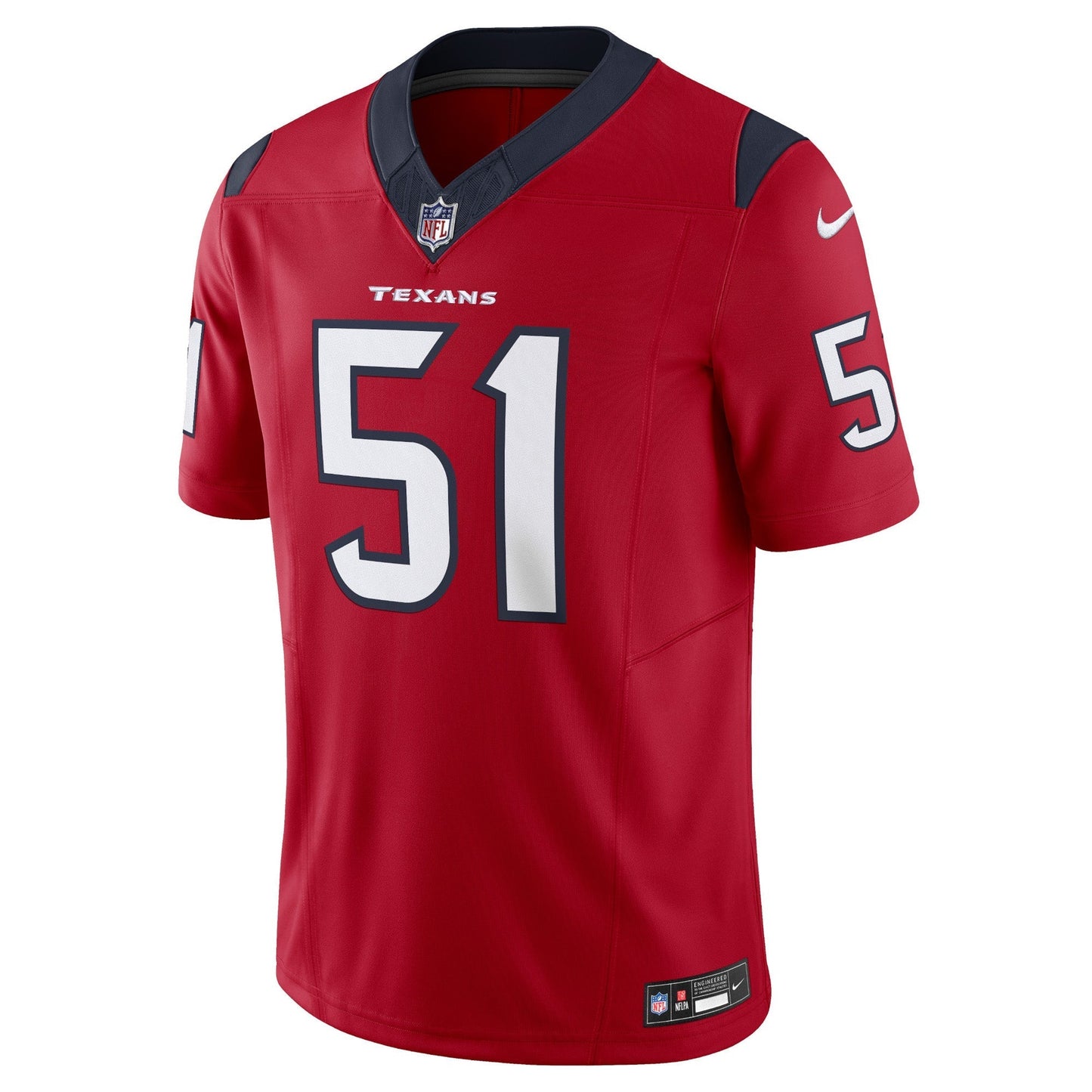 Houston Texans Will Anderson Jr. Red Vapor F.U.S.E. Limited Jersey football jersey product view 2