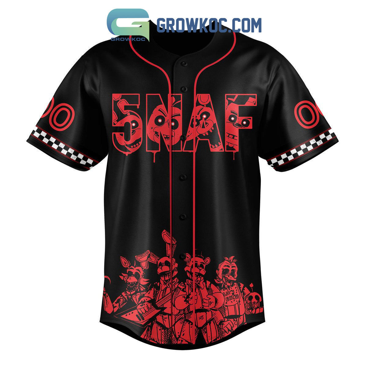 5NAF Game Over Personalized Baseball Jersey Unisex T-shirt, Sweatshirt, Hoodie, Long Sleeve Tee - T-Shirt, Sweatshirt, Hoodie