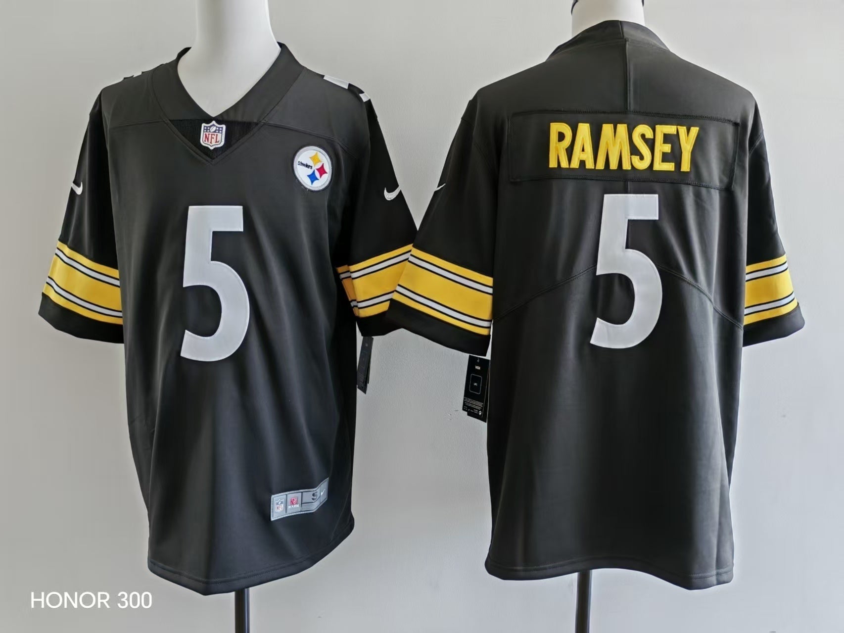 Men's Pittsburgh Steelers Jalen Ramsey Jersey - Black football jersey product view 1