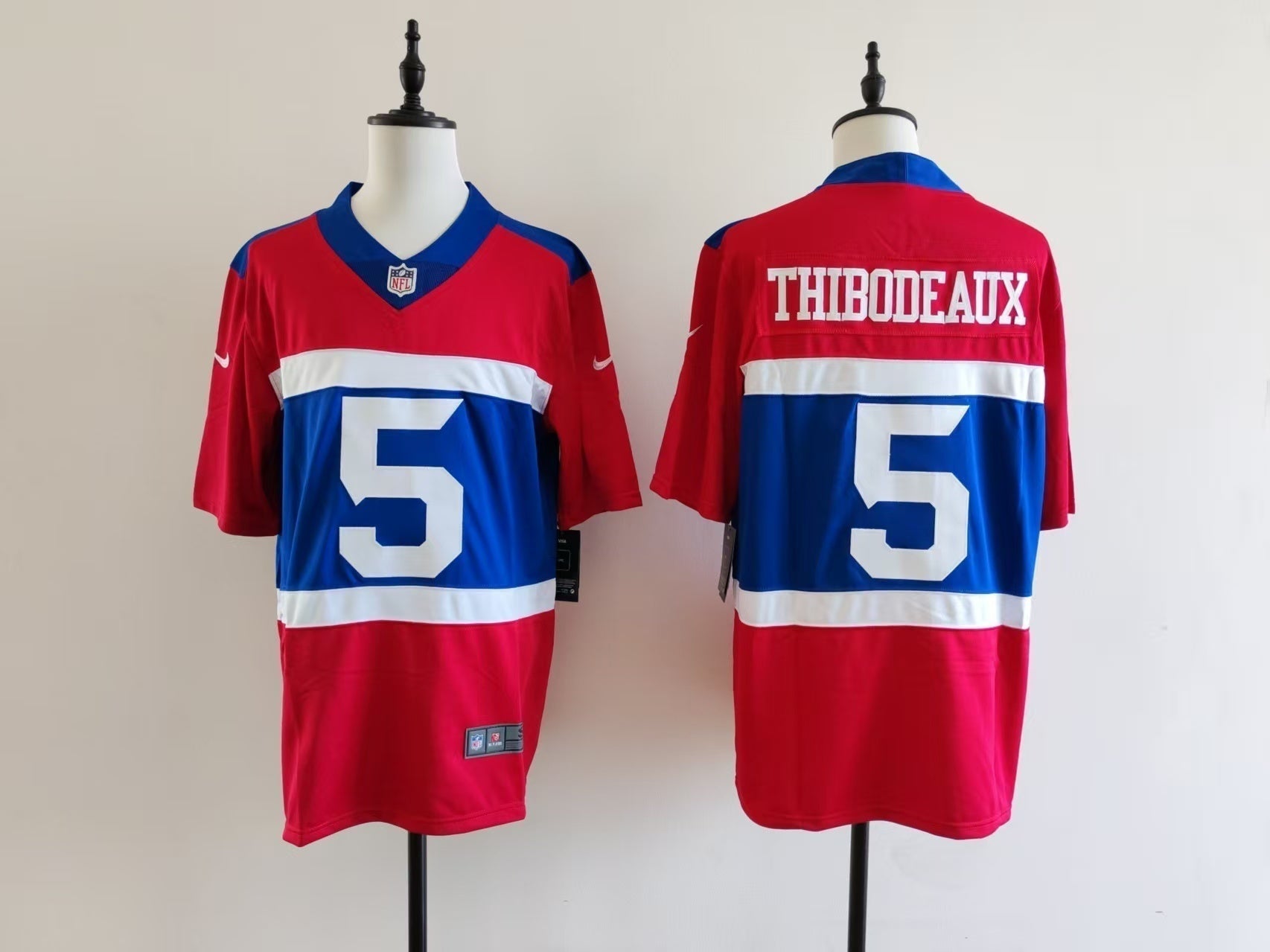 Men's New York Giants Kayvon Thibodeaux Jersey-Red football jersey product view 1
