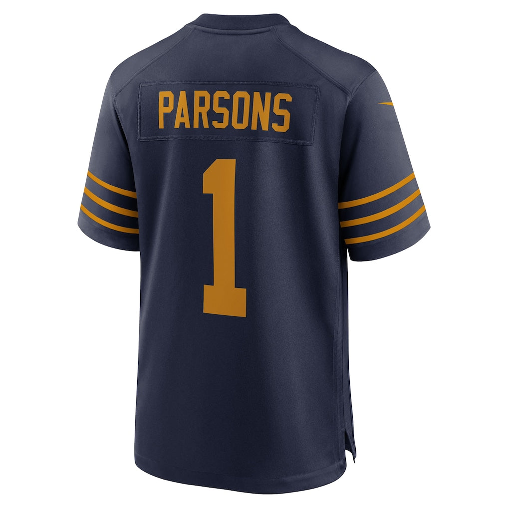 GB. Packers #1 Micah Parsons White Game Player Jersey football jersey product view 1