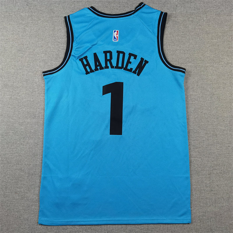 Unisex Los Angeles Clippers 2024/25 Embroidered Swingman Jersey City Edition basketball jersey product view 2