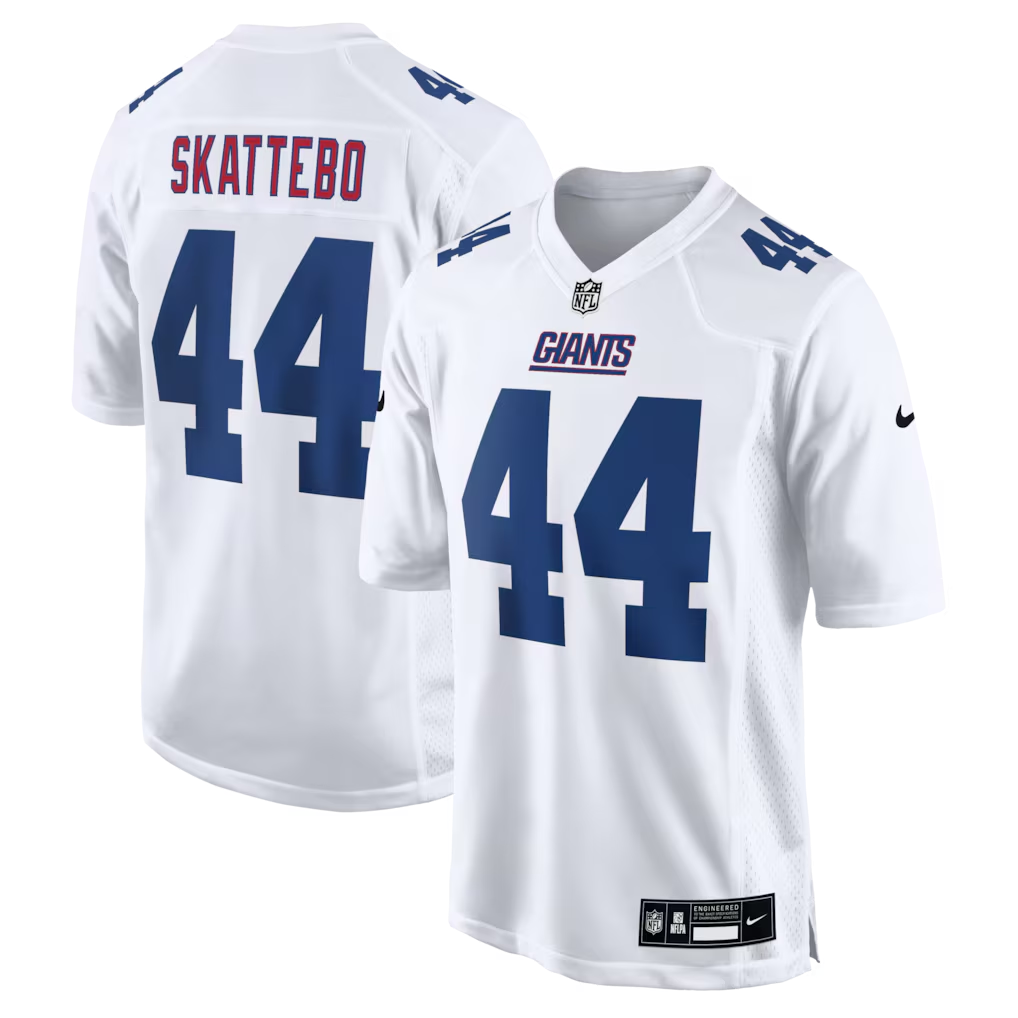 Men's New York Giants Cam Skattebo White Fashion Game Jersey football jersey product view 1