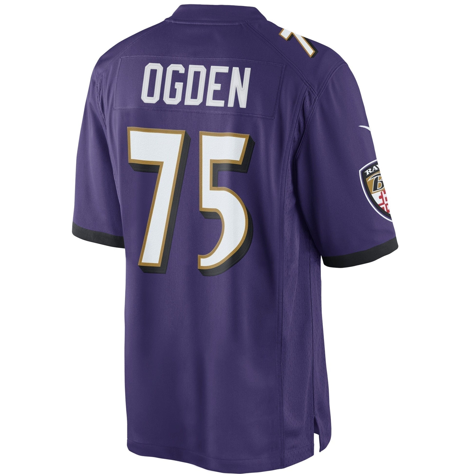 Jonathan Ogden Baltimore Ravens Retired Limited Jersey - Purple football jersey product view 3