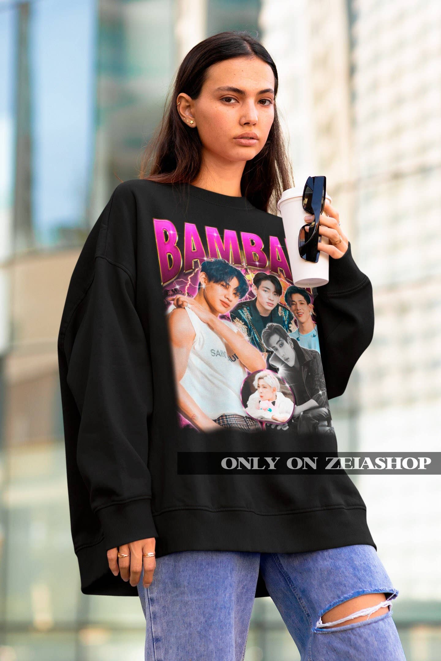 Got7 Bambam Retro 90s Sweatshirt - Kpop Bootleg Merch Unisex T-shirt, Sweatshirt, Hoodie, Long Sleeve Tee - T-Shirt, Sweatshirt, Hoodie