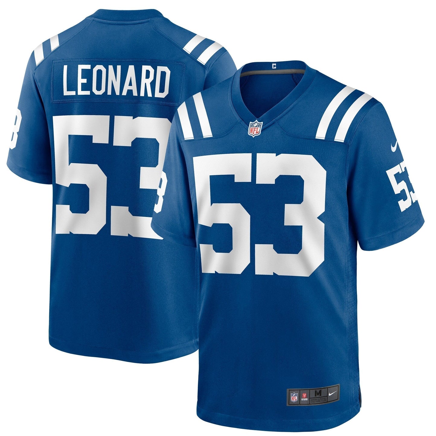 Shaquille Leonard Indianapolis Colts Game Jersey - Royal football jersey product view 1