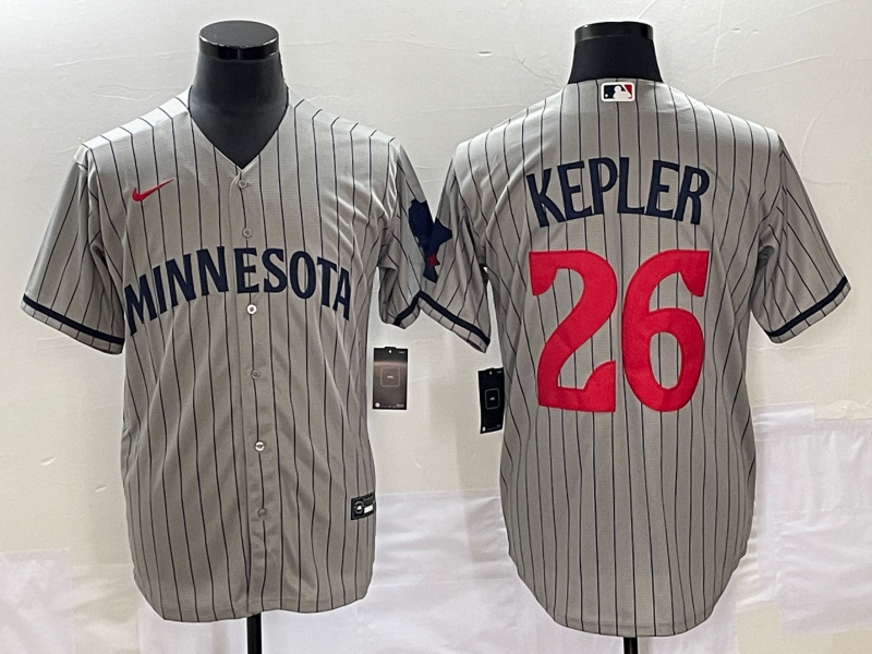 Men's Minnesota Twins Max Kepler Gray Alternate Replica Player Jersey baseball jersey product view 1