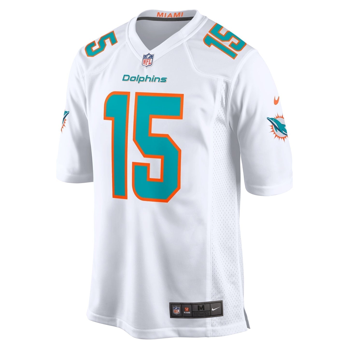 Jaelan Phillips Miami Dolphins Game Jersey - White football jersey product view 2