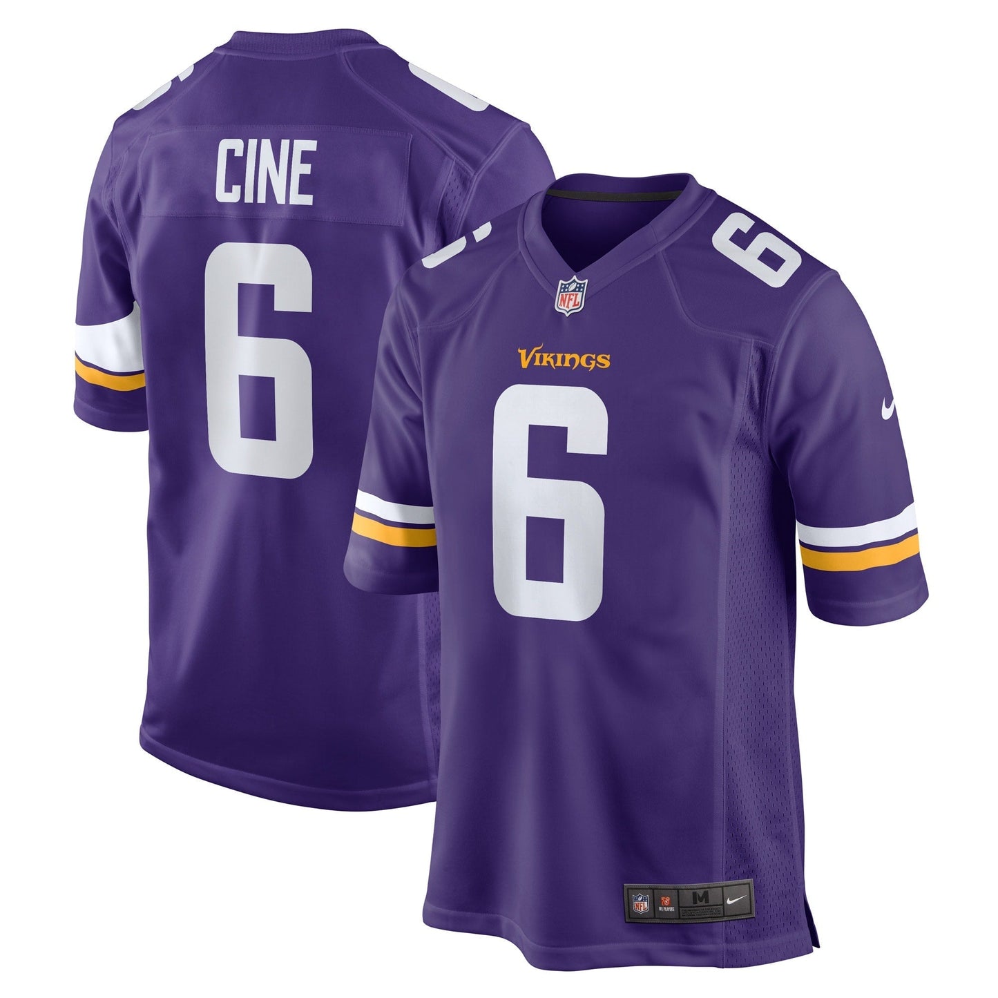 Lewis Cine Minnesota Vikings Game Jersey - Purple football jersey product view 1