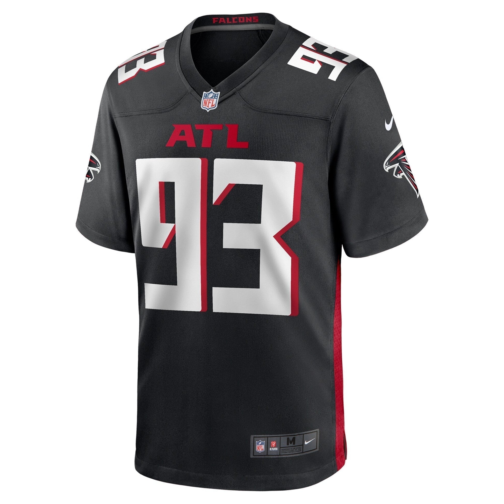 Kentavius Street Atlanta Falcons Team Game Jersey - Black football jersey product view 2