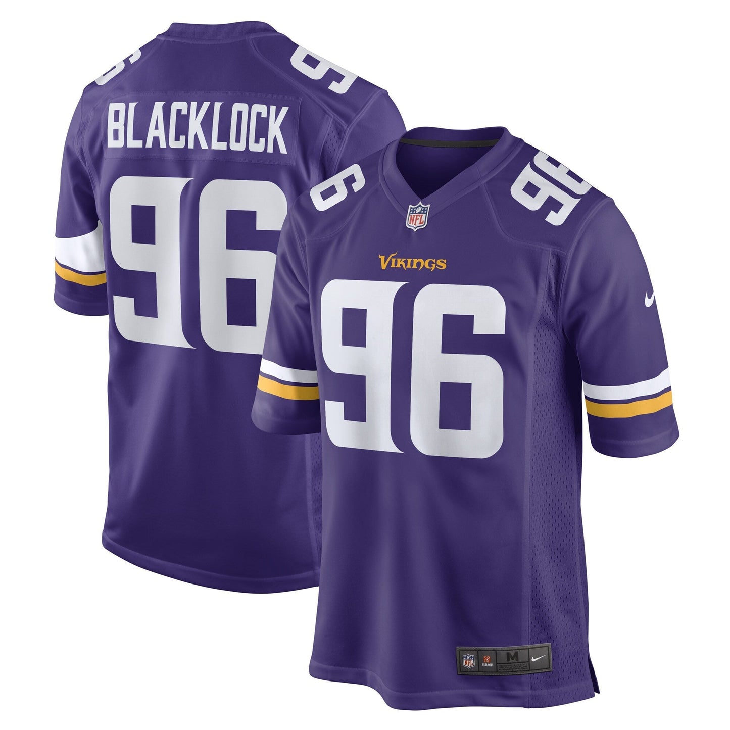 Ross Blacklock Minnesota Vikings Game Jersey - Purple football jersey product view 1
