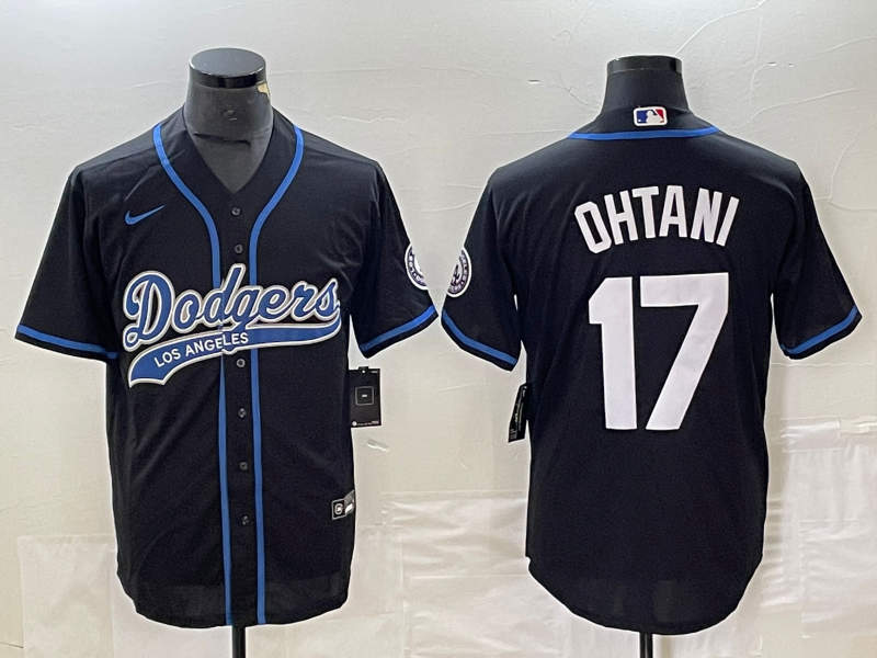 Men's Los Angeles Dodgers Shohei Ohtani #17 Black Player Jersey1 Joint Edition baseball jersey product view 1