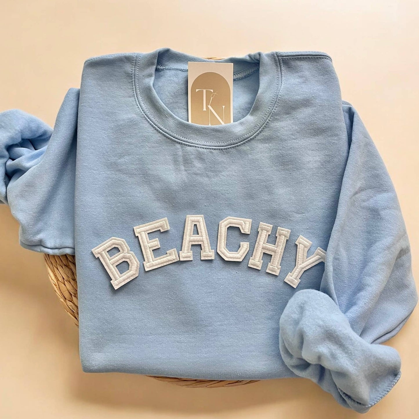 Beachy Crewneck Sweatshirt, Beach Sweater Unisex T-shirt, Sweatshirt, Hoodie, Long Sleeve Tee - T-Shirt, Sweatshirt, Hoodie