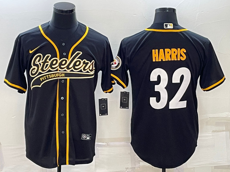 Men's Pittsburgh Steelers Franco Harris Black Vapor Limited Jersey football jersey product view 1