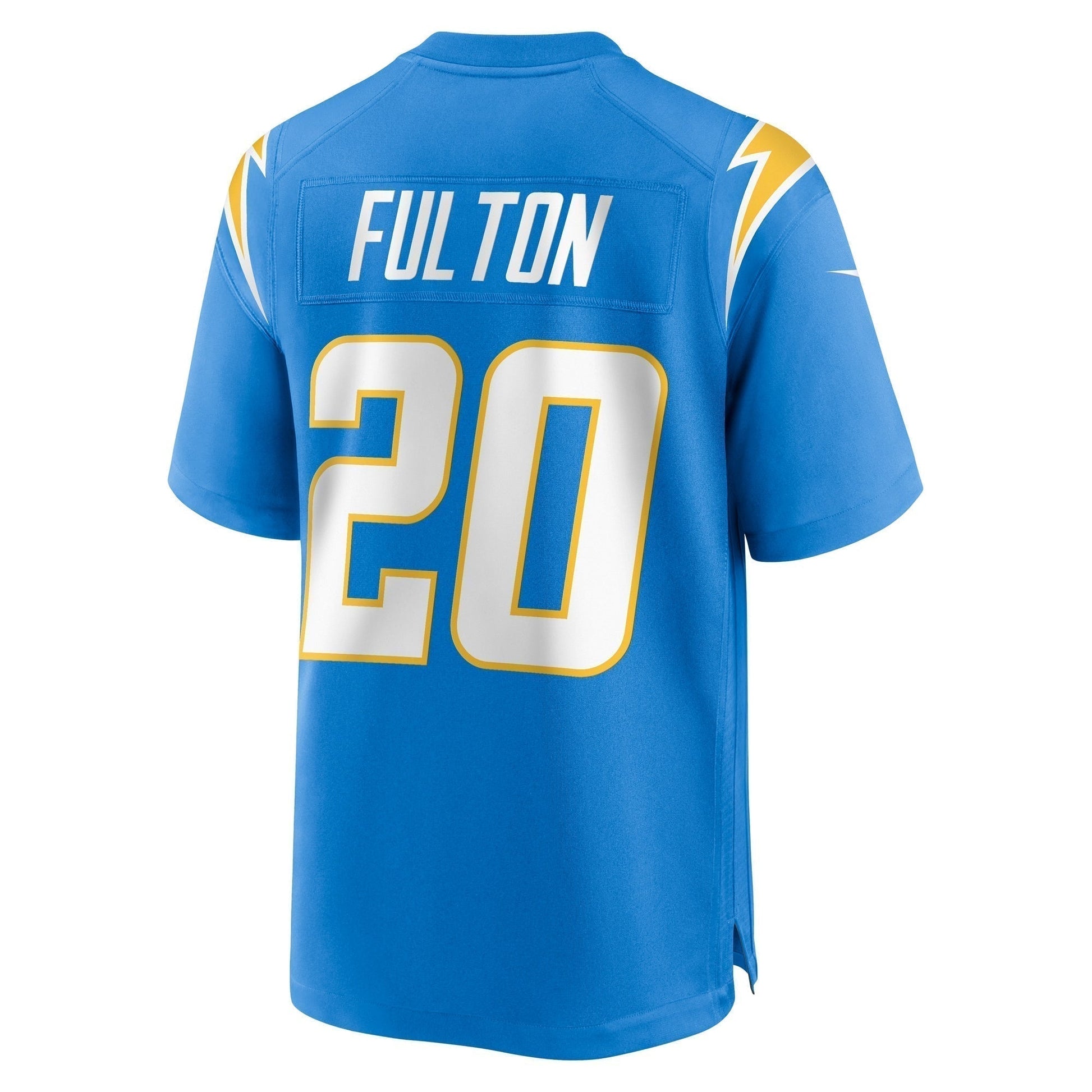Kristian Fulton Los Angeles Chargers Game Jersey - Powder Blue football jersey product view 3