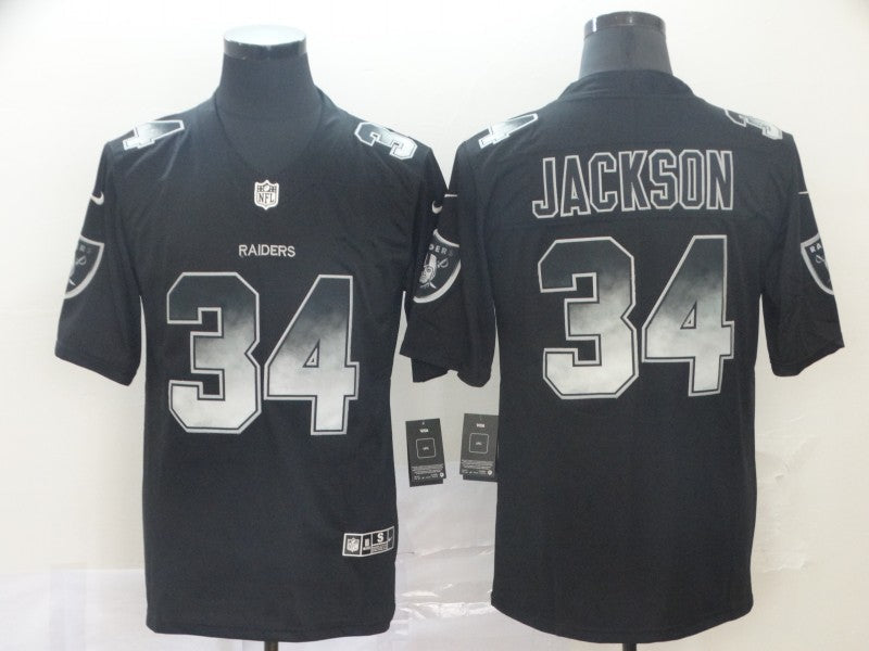 Men's Las Vegas Raiders Bo Jackson #34 Black Authentic Game Jersey1 football jersey product view 1