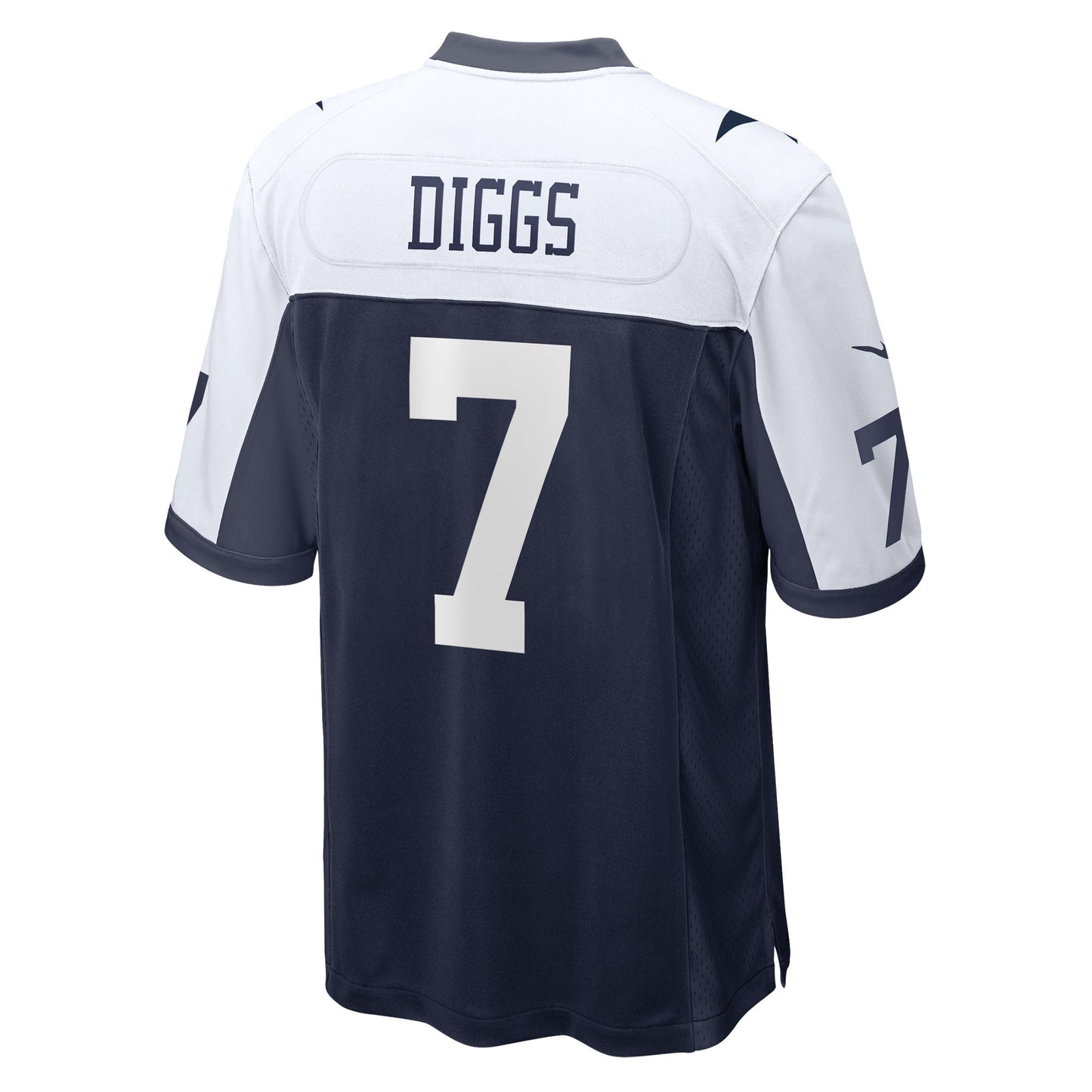 Trevon Diggs Dallas Cowboys Alternate Game Jersey - Navy football jersey product view 3