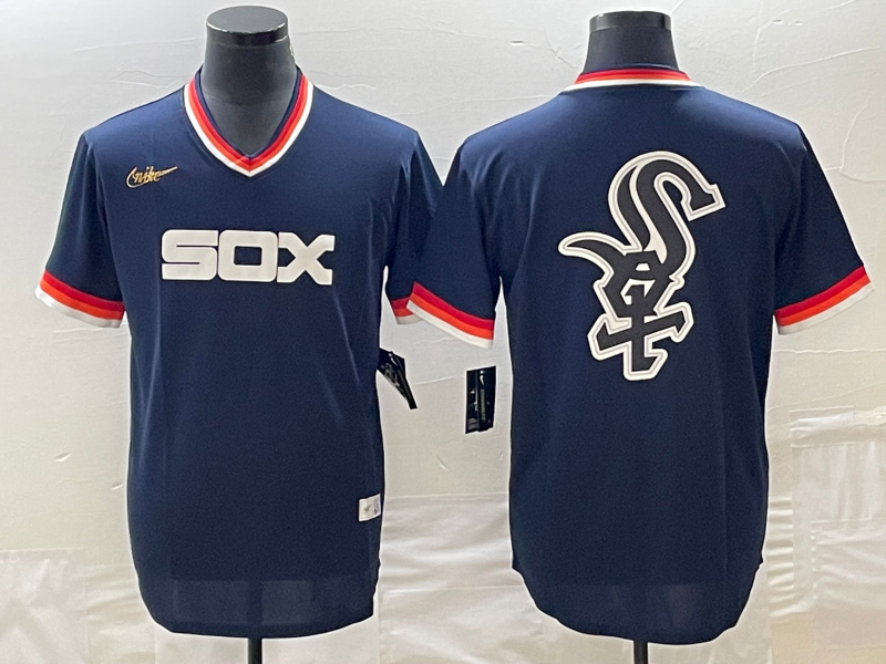 Men's Chicago White Sox Navy Cooperstown Collection Replica Team Jersey baseball jersey product view 1