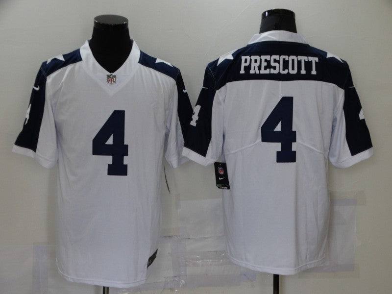 Men's Dallas Cowboys Dak Prescott #4 White Player Game Jersey1 football jersey product view 1