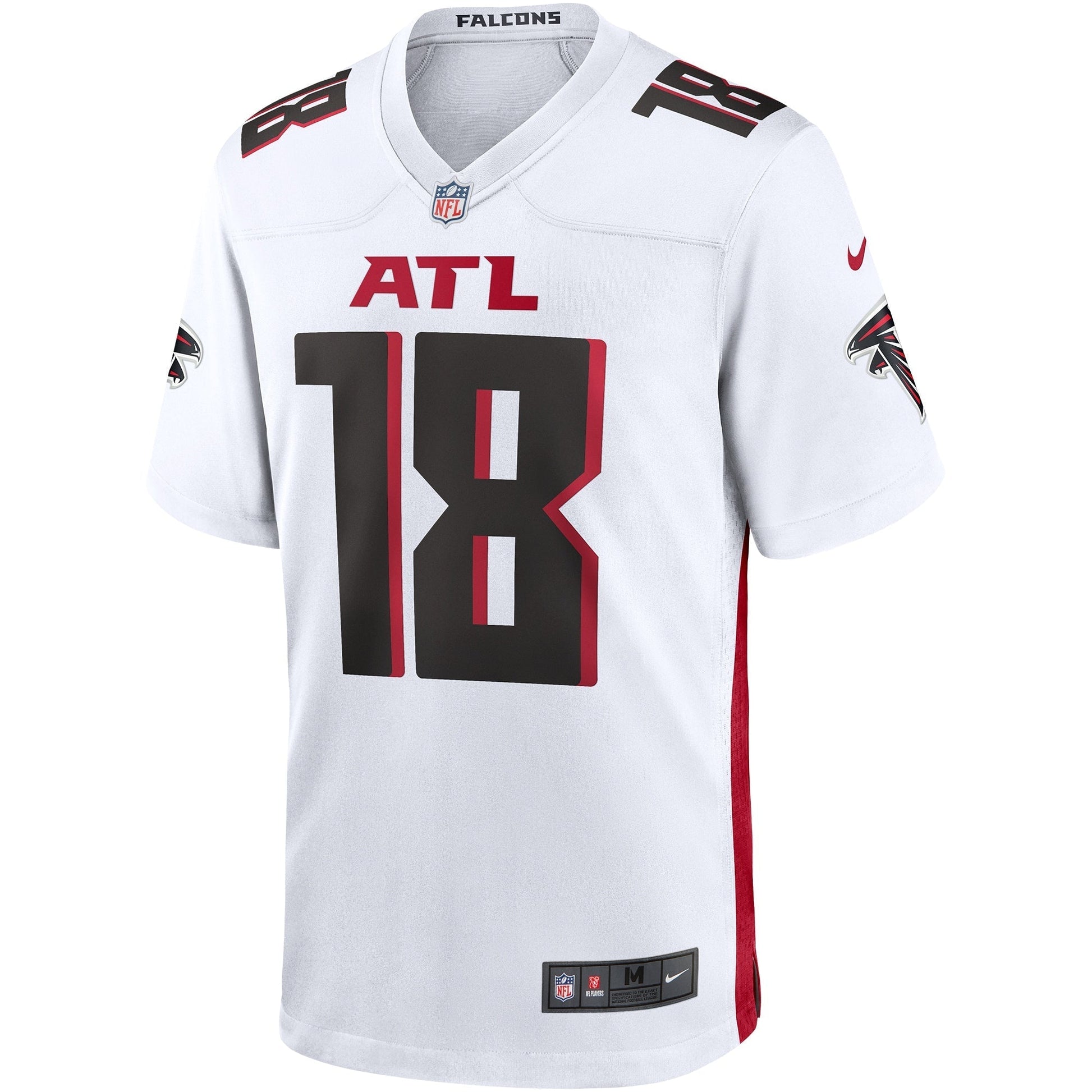 Calvin Ridley Atlanta Falcons Game Jersey - White football jersey product view 2