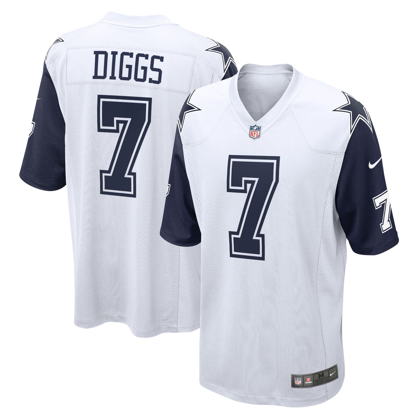 Trevon Diggs Dallas Cowboys Alternate Game Jersey - White football jersey product view 1