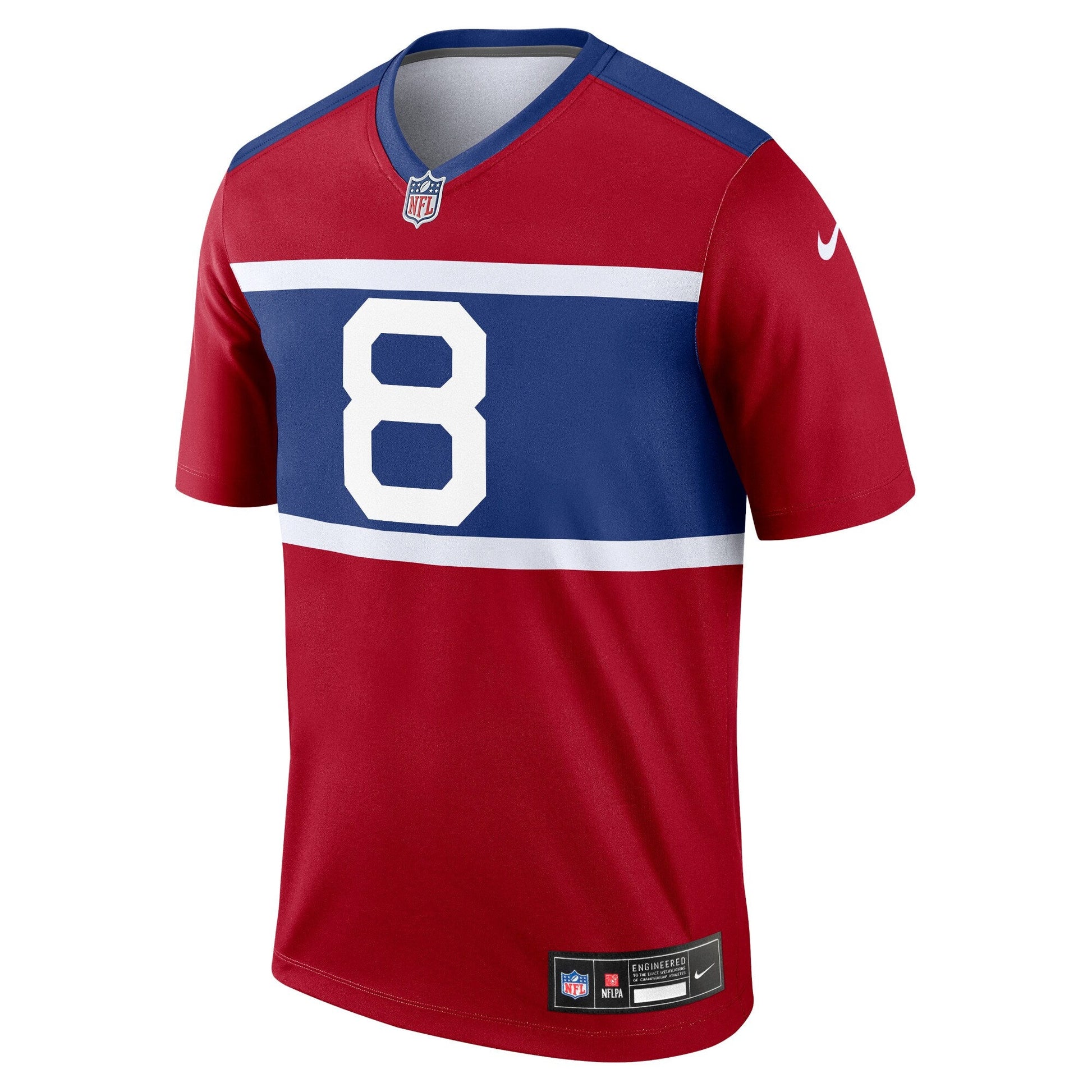 Daniel Jones New York Giants Alternate Legend Jersey - Century Red football jersey product view 2