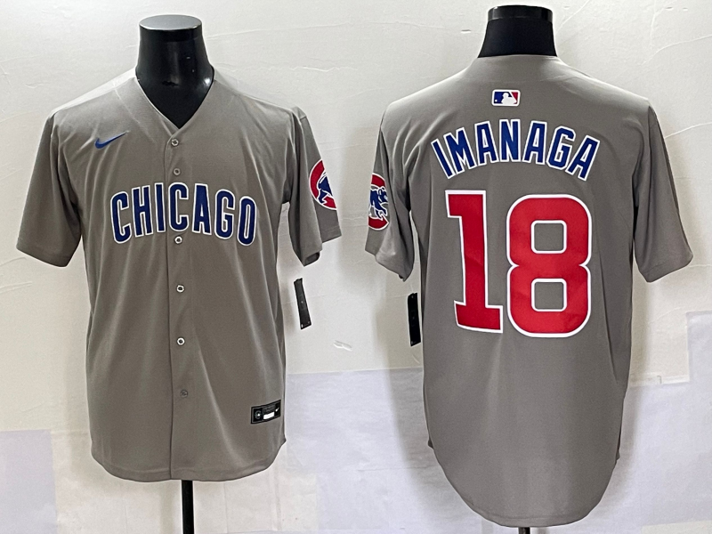 Men's Chicago Cubs Shota Imanaga Gray Limited Player Jersey baseball jersey product view 1