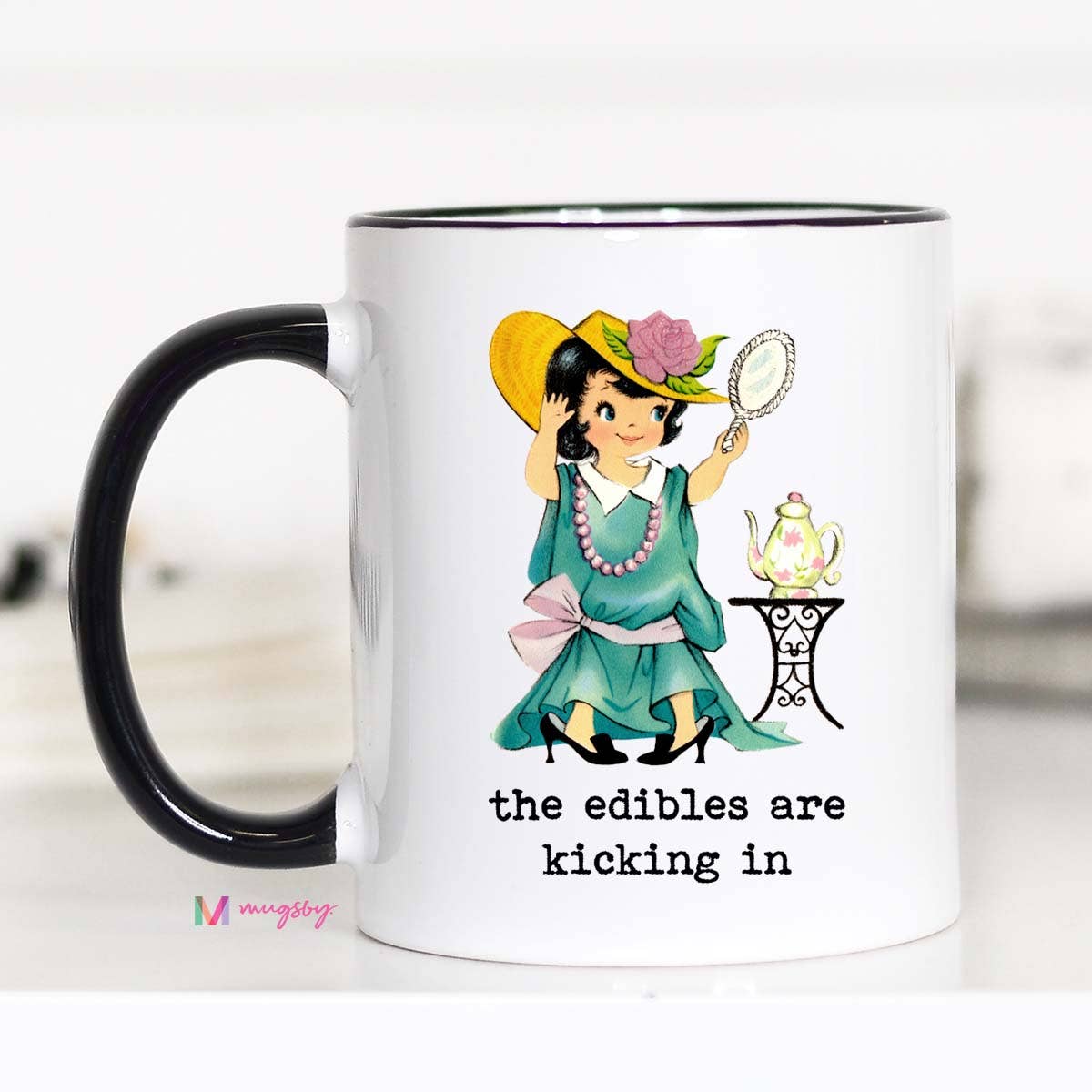 The Edibles Are Kicking in Funny Coffee Mug Unisex T-shirt, Sweatshirt, Hoodie, Long Sleeve Tee - T-Shirt, Sweatshirt, Hoodie