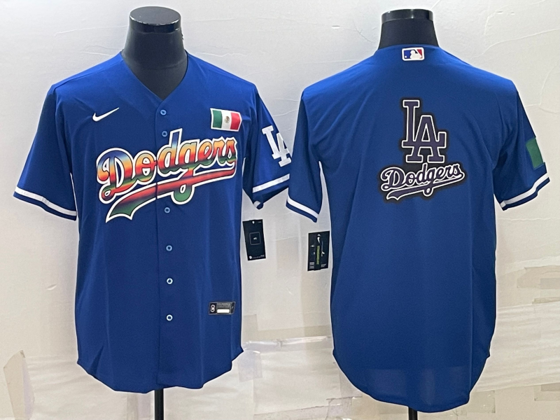 Men's Los Angeles Dodgers Blue Replica Player Name Jersey1 baseball jersey product view 1