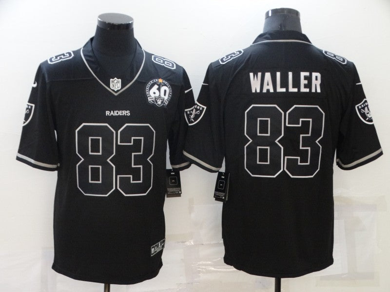 Men's Las Vegas Raiders Darren Waller #83 Black Authentic Game Jersey1 football jersey product view 1