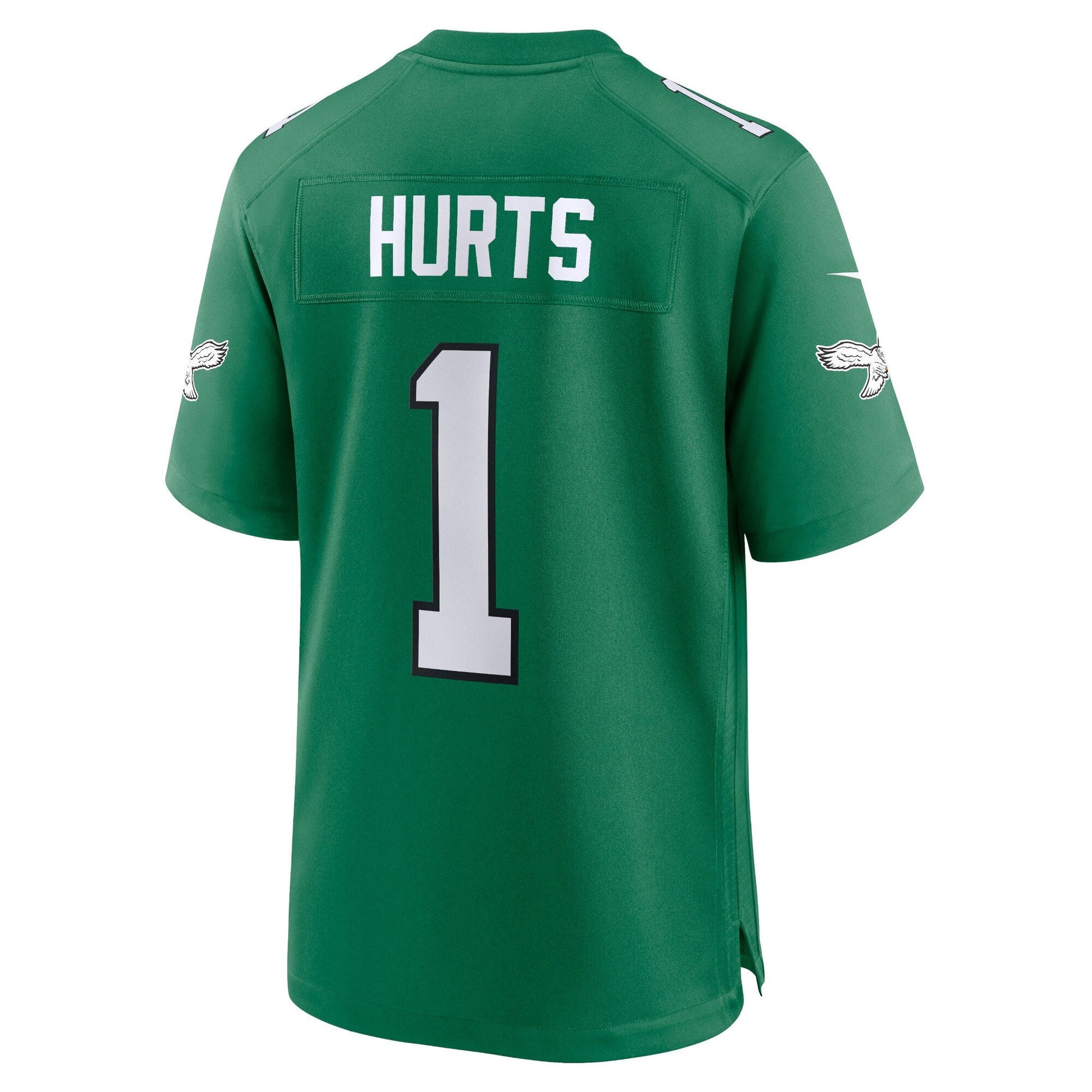 Jalen Hurts Philadelphia Eagles Alternate Game Jersey - Kelly Green football jersey product view 3