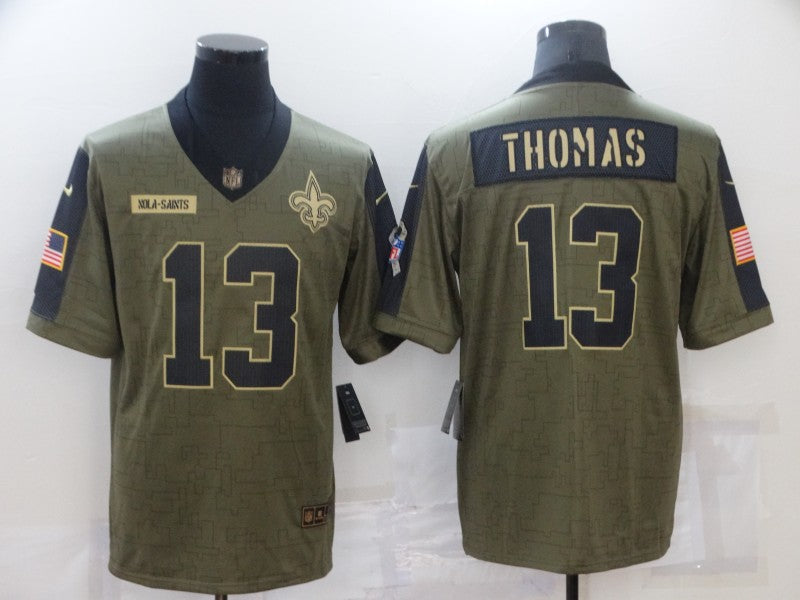 Men's New Orleans Saints Michael Thomas Brown Game Player Jersey football jersey product view 1