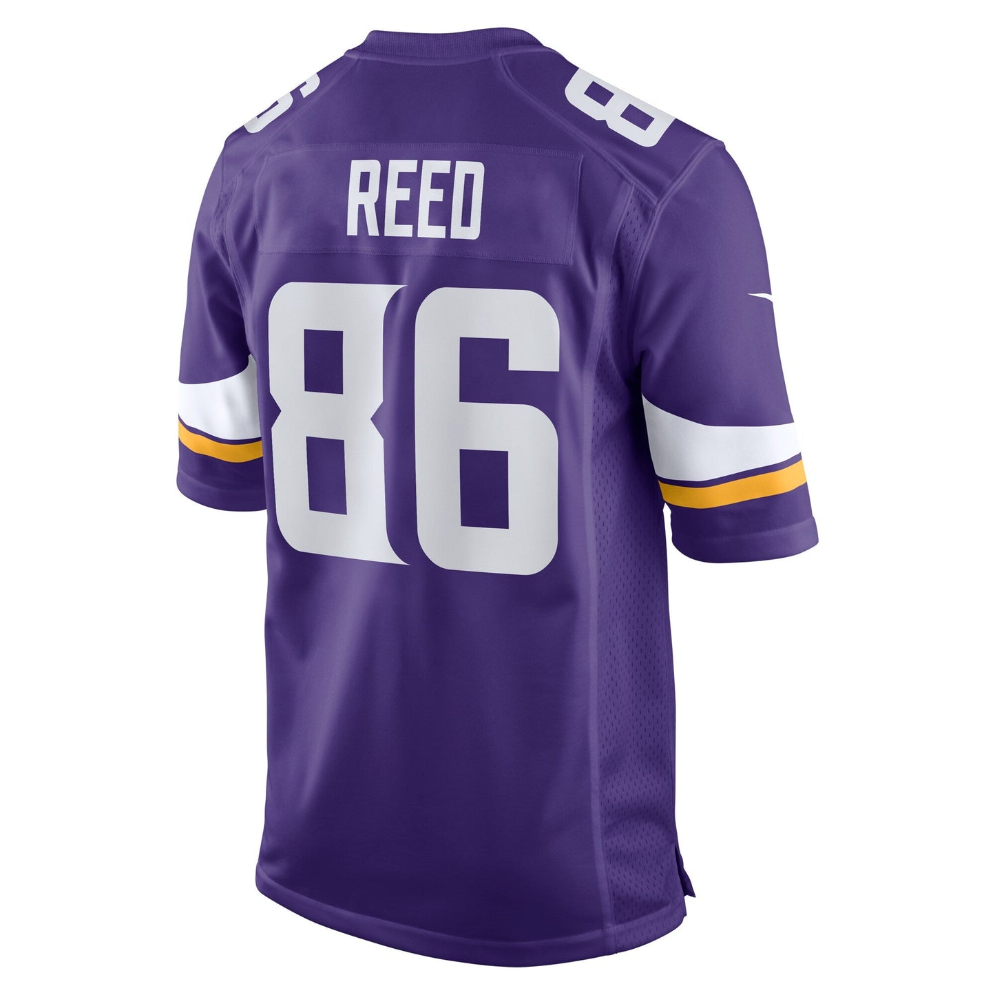Jake Reed Minnesota Vikings Retired Game Jersey - Purple football jersey product view 3