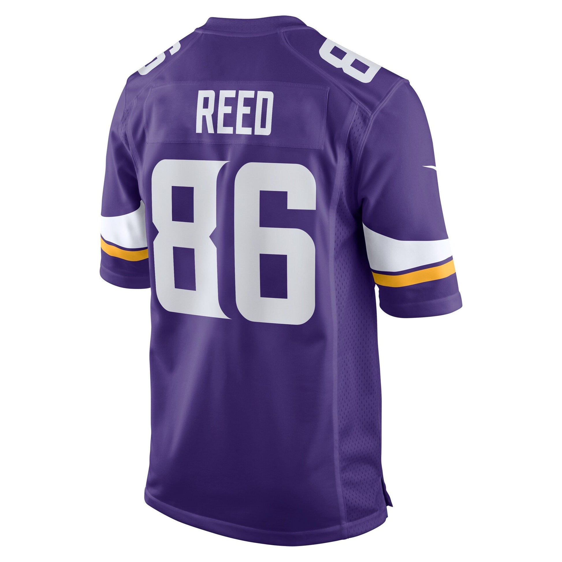 Jake Reed Minnesota Vikings Retired Game Jersey - Purple football jersey product view 3