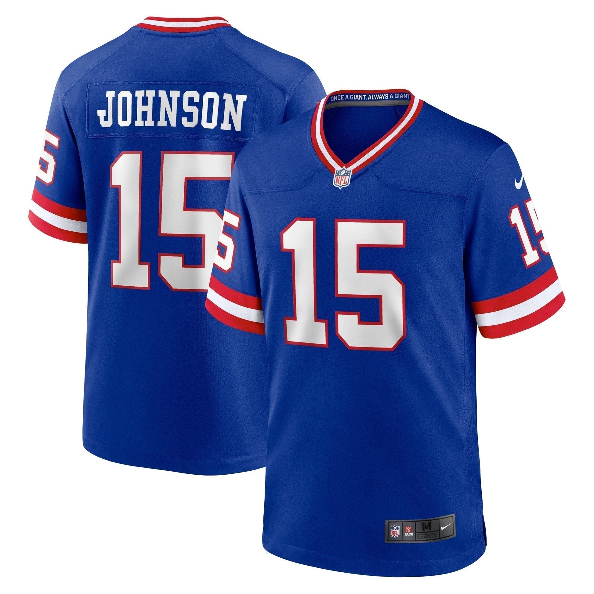 Collin Johnson New York Giants Classic Game Jersey - Royal football jersey product view 1