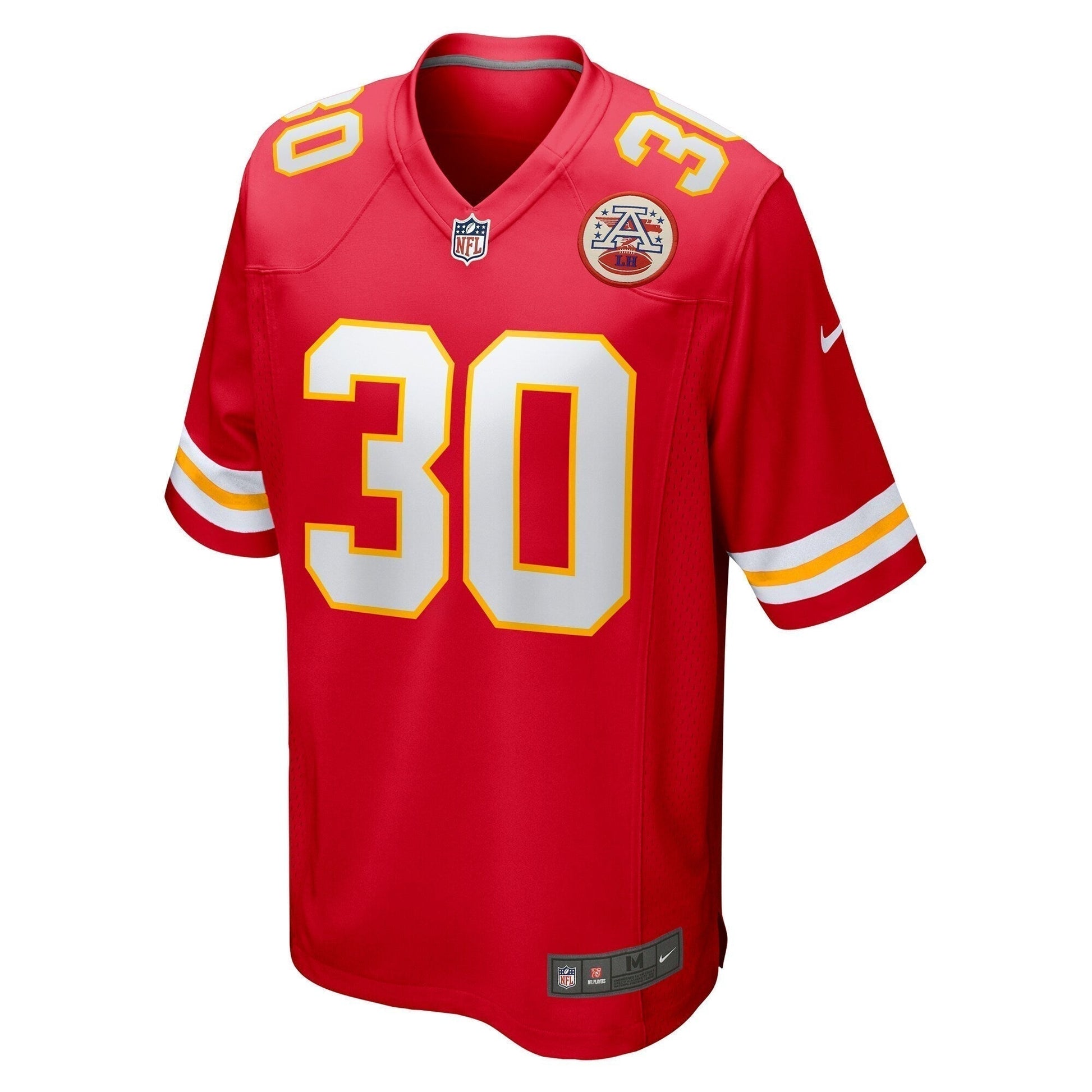 Darius Rush Kansas City Chiefs Team Game Jersey - Red football jersey product view 2