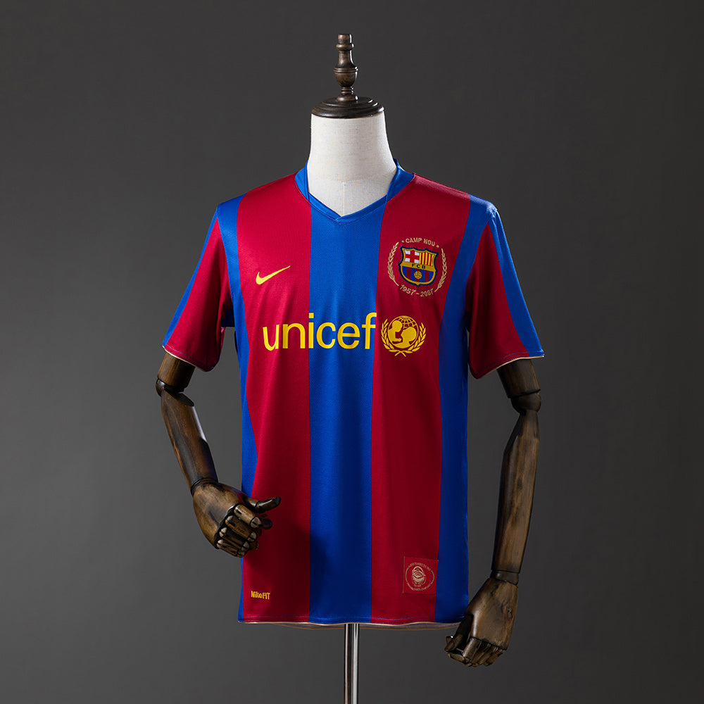 Barcelona 07/08 Home Retro Jersey sports jersey product view 1