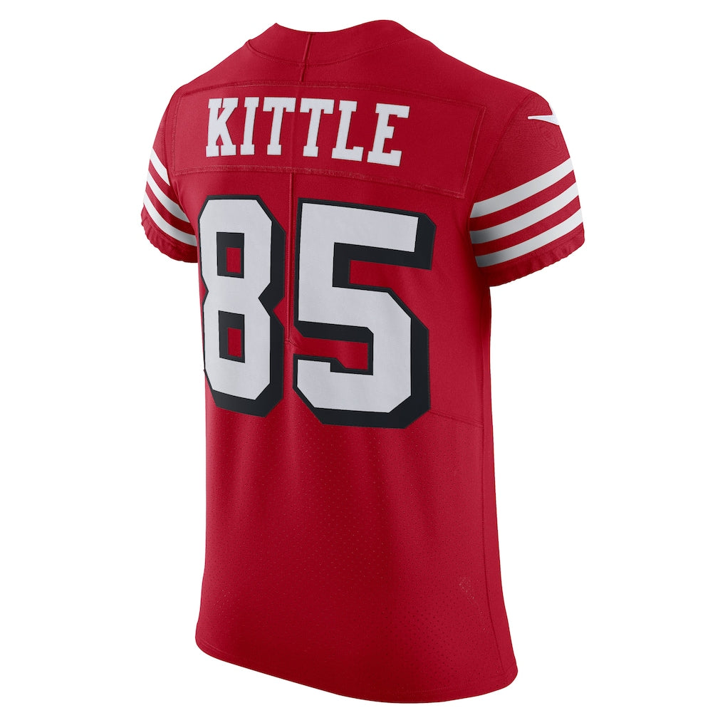 SF.49ers #85 George Kittle Scarlet Alternate Vapor Elite Jersey football jersey product view 1