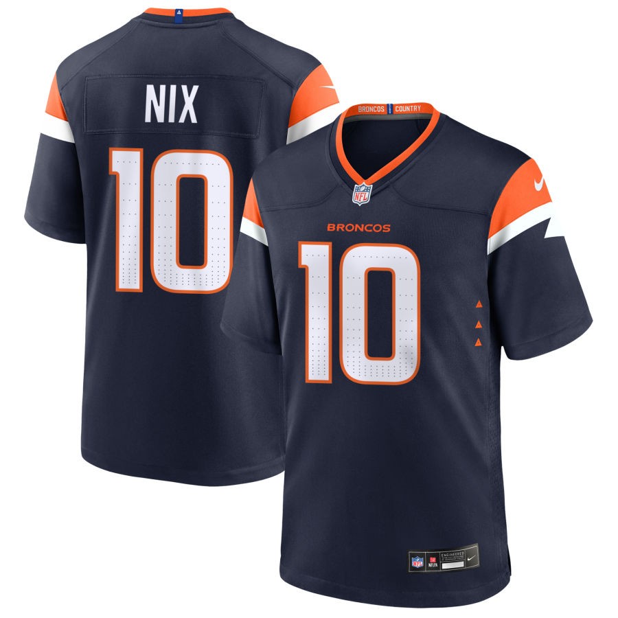 Bo Nix Denver Broncos 2024 Jersey football jersey product view 1